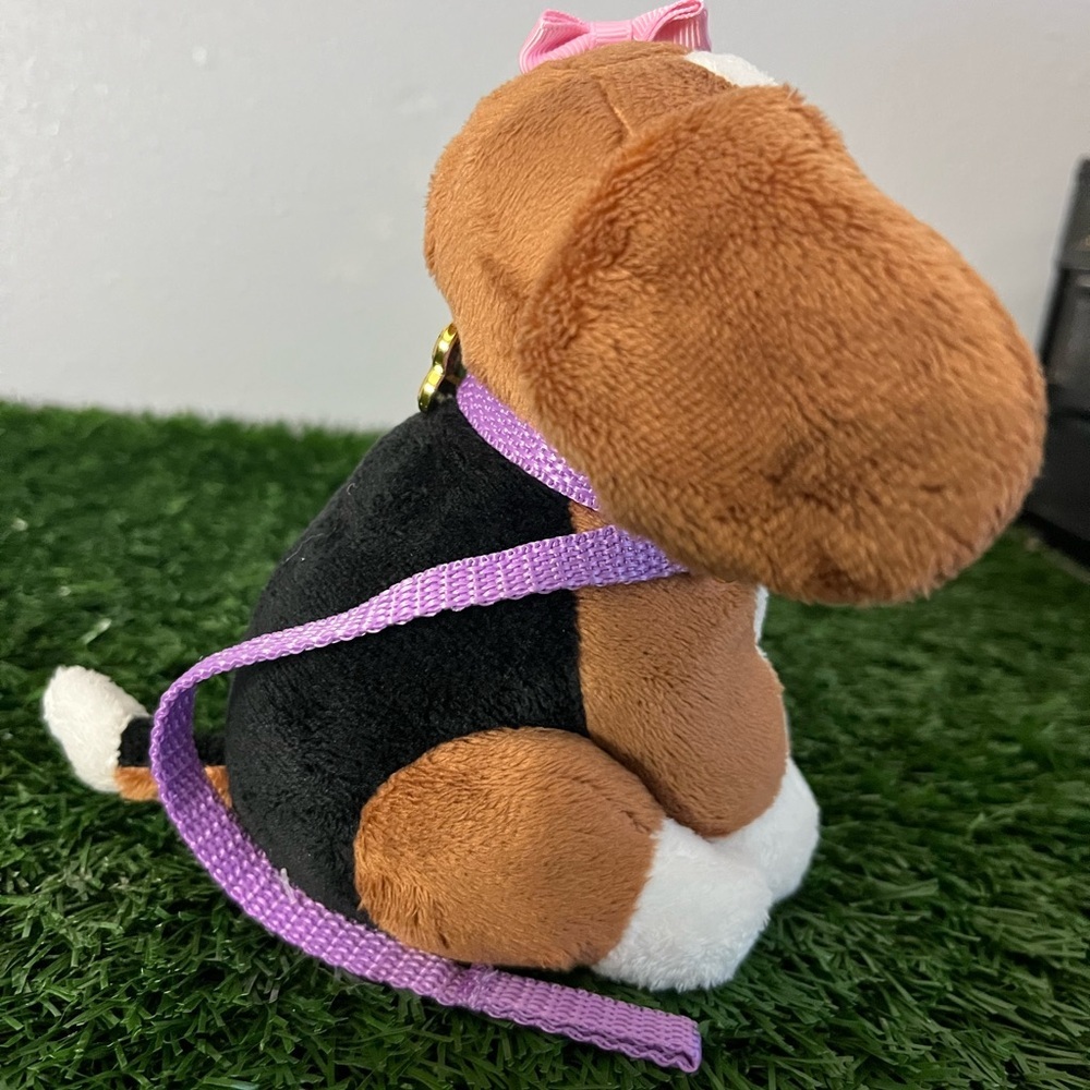 Charming Plush Dog with Purple Accessories - Picture 2 of 6